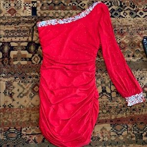 Red homecoming dress